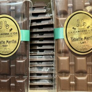 Tablette Chocolat Menthe - sans gluten