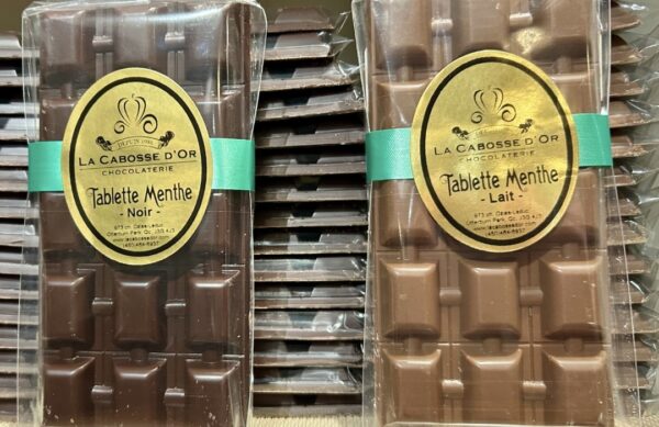 Tablette Chocolat Menthe - sans gluten