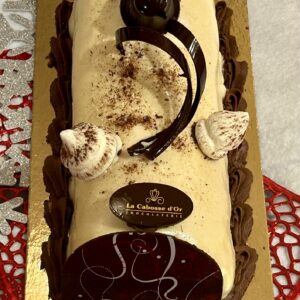 Bûche Mousse Framboise - Disponible sans gluten