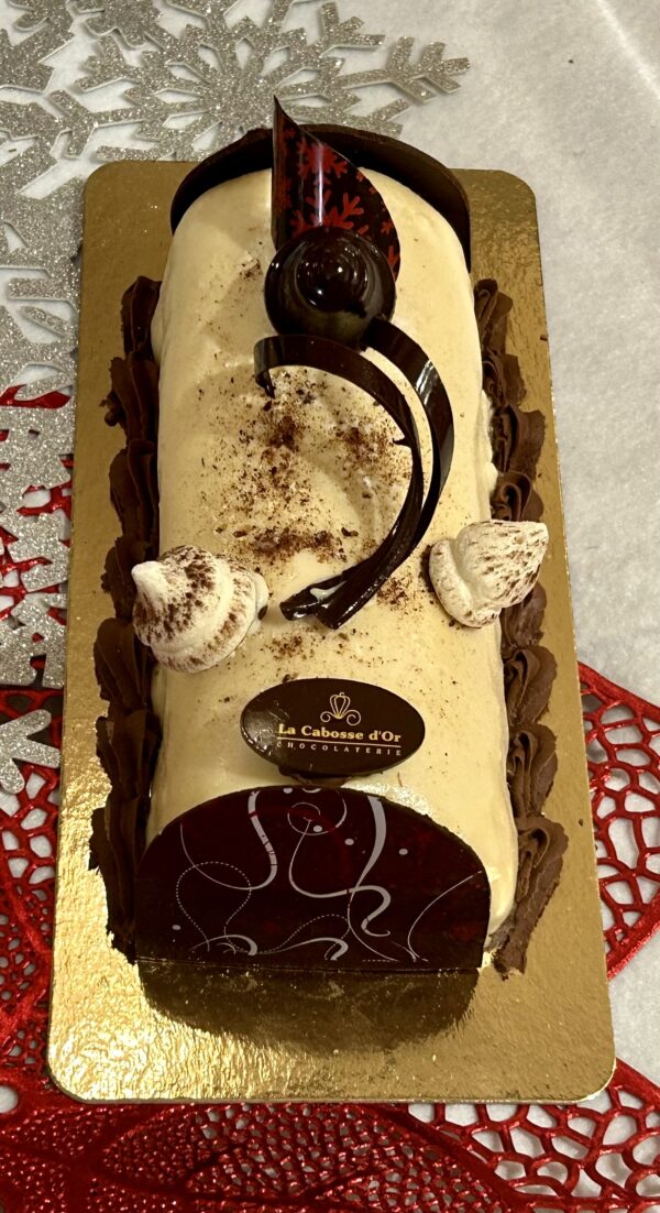 Bûche Mousse Framboise - Disponible sans gluten