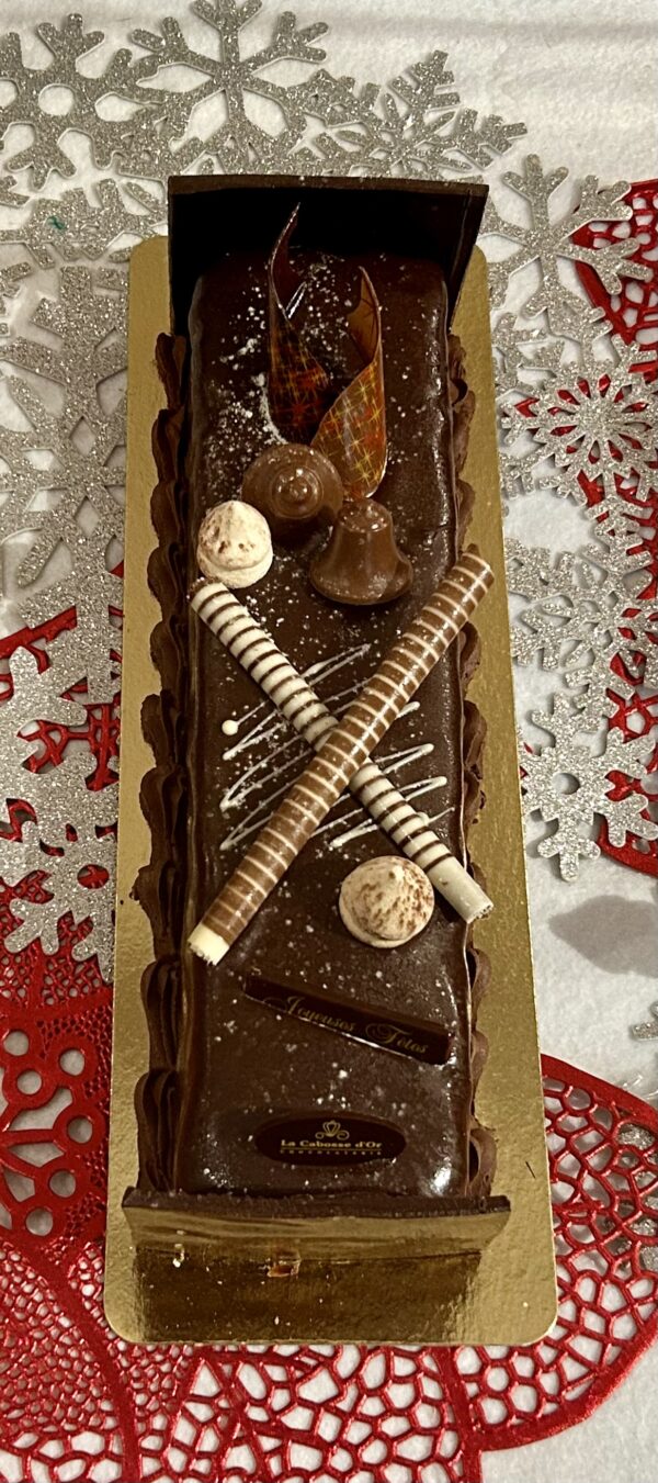 Bûche Trois Chocolats - Disponible sans gluten