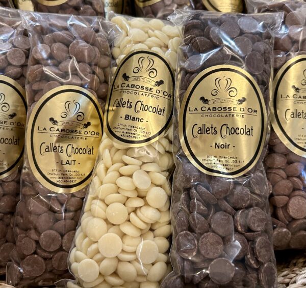 Callets de chocolat pur - sans gluten
