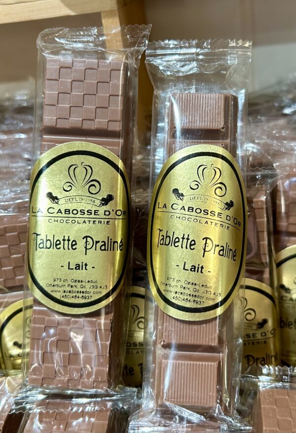 Tablette pralinée - sans gluten